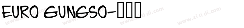 Euro Gungso字体转换